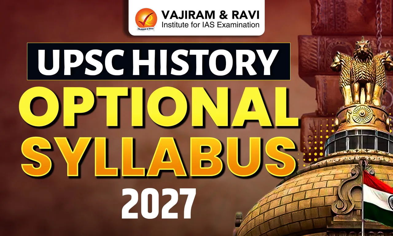 UPSC History Optional Syllabus 2027